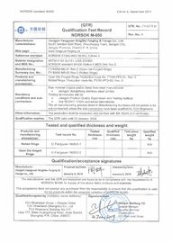Körper und Schließung NORSOK M650, PED 2014/68/EU Ventilschmiedungsmaterial ASTM F51, ASTM F53