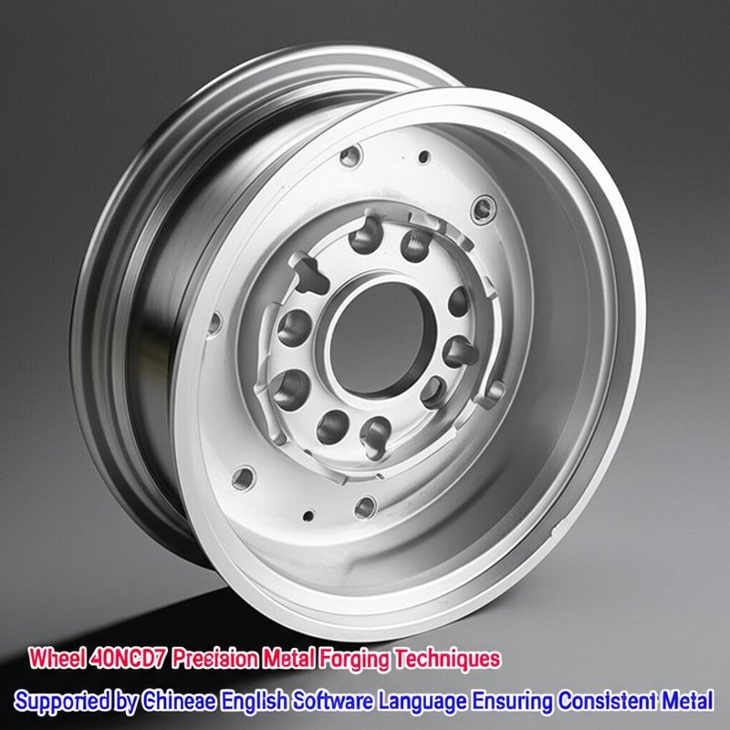 Rad 40NCD7 Metallpräzisionsschmiedetechniken, unterstützt durch chinesisch-englische Software, um einheitliches Metall zu gewährleisten